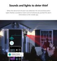 Cámara De Seguridad IP 4K 8MP Wifi Con Lente Dual Protección Impermeable Alarma De Luz Policia Video Vigilancia CCTV Montaje En Pared Grey - details 3