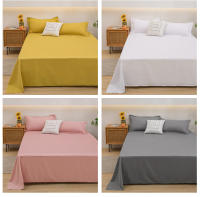 Sábana Plana De Cama Individual/Doble/Californeria/Superior En Color Sólido Suave De Poliéster 100% Sábana De Cama Hogar - details 15