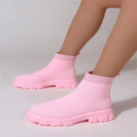 Botas De Tobillo Para Mujer Ligero Casual Moda Navidad Invierno Botas De Prensa Gruesa Suela Antideslizante Transpirable Talla Real - details 7