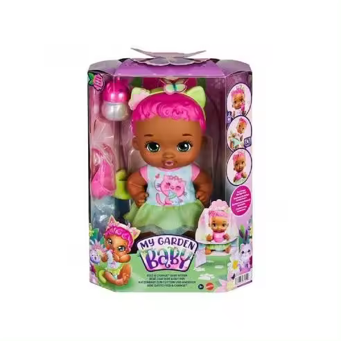 MUÑECA GATITO BEBE VERDE MATTEL Raíz Todos los juguetes MUÑECAS - 1