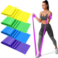 4 Pcs Bandas De Resistencia Para Ejercicio Fitness Yoga Pilates Rehabilitación Terapia Física Estiramiento Y Entrenamiento De Fuerza - details 0