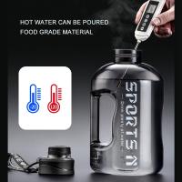 Botella De Agua Para Senderismo Y Fitness De Gran Capacidad Calibración Precisa Material Plástico De Grado Alimenticio Bebida Científica - details 3