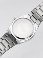 Reloj De Cuarzo Para Hombre Simple Y Gris Con Cuadrícula Resistente Al Agua Y Luminoso Estilo Clásico De Negocios - details 3