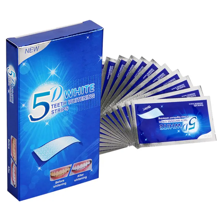 14 tiras blanqueadoras de dientes 5D, blanqueamiento dental, eliminación profesional de manchas de dientes, blanqueamiento de dientes - 1