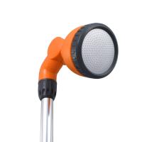 vidaXL Ducha de jardín con trípode aluminio 221 cm - details 4
