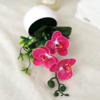 Orquídea Simulada De Mariposa En Maceta Flor Artificial Para Decoración Interior Exterior Oficina Hogar Bodas Estilo Bonsái - details 11