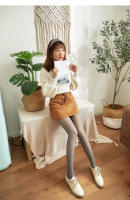 Thermal Tights Para Mujer Calientes Y Transparentes De Cintura Alta Pantimedias De Invierno Translúcidas De Poliéster Y Spandex - details 8