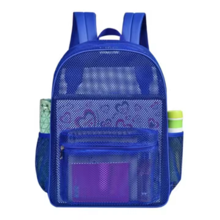 Mochila de malla de alta capacidad, bolso de viaje sencillo, mochila de playa - 1