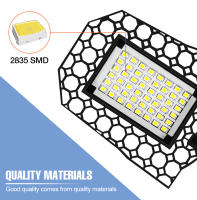 Lámpara De Garage LED 220V Bombilla De Inundación E27 200W 300W 400W Iluminación Industrial Plegable Para Almacén Y Gimnasio Luz De Techo - details 2
