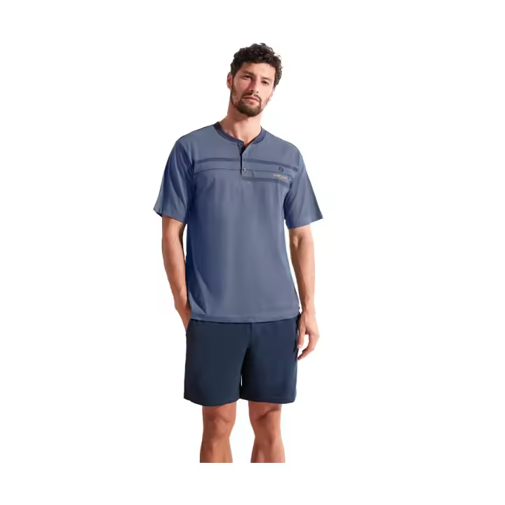 Jersey Pijama de Hombre Short de Algodón Nottingham - 1