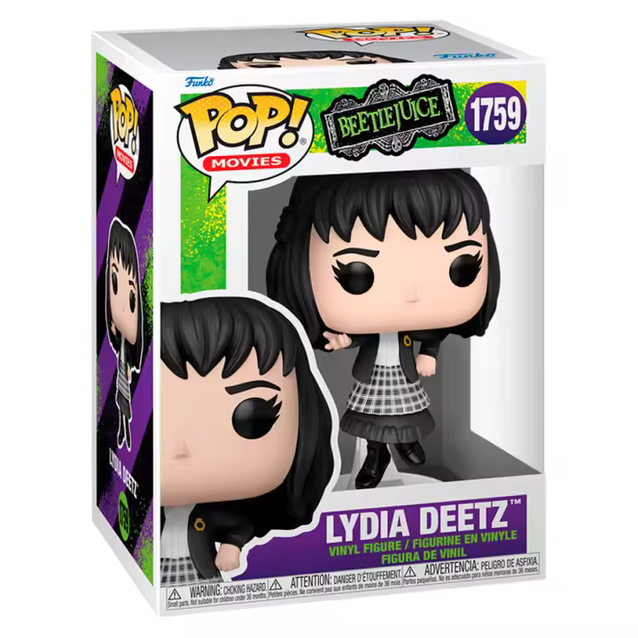 Figura Pop Beetlejuice Lydia Deetz-Figura de Vinilo Coleccionable - Idea de Regalo- Mercancia Oficial - Juguetes para Niños y Adultos - Movies Fans - Muñeco para Coleccionistas y Exposición - 1