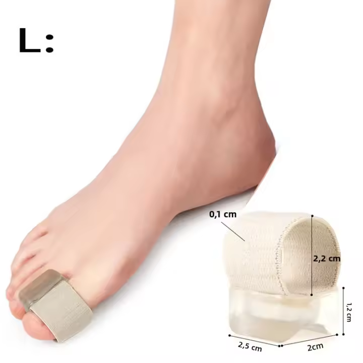 Corrector De Bollo En El Dedo Grande 1Par Protector De Valgus Hallux Corregidor De Dedos Con Separador De Bollo Para El Pie Herramienta De Cuidado Del Pie - 1