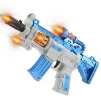 Pistola LED AK47 Inalámbrica Con Efecto De Sonido Y Movimiento Para Juegos De Rol Policiales Regalo De Cumpleaños Para Niños Material Plástico ABS - details 3