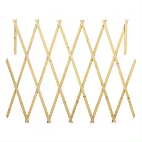 Mediawavestore Rejilla de Madera Extensible Welkhome 150x30 Cm para Plantas y Jardín - 1