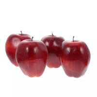 3/6 Manzanas Artificiales Realistas Para Decoración De Casa Cocina Y Fiestas Tamaño 3.1 Pulgadas Frutas Rojas Para Adornos - details 10