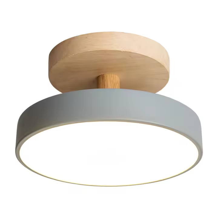 Lámpara De Techo Moderna IRALAN Con Luz LED Redonda Y Logos Para Decoración Del Hogar Dormitorio Cocina Pasillo Instalación Suelta Fuente De Alimentación AC Dimmer Incluido - 1
