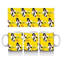 Taza Cerámica Silvestre y Piolin Bebés Looney Tunes Stamina - details 3