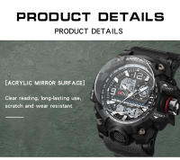 Reloj Deportivo Militar De Lujo OFNS Para Hombre 50M Impermeable Multifuncional Con Cuarzo LED Digital Cronógrafo Calendario Alarma - details 6