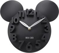 Mural de la pared de los niños Mickey negro 3D figuras Reloj de pared de cuarzo para el dormitorio de la guardería 32x28cm - details 1