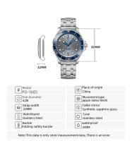 Reloj De Pulsera Mecánico PAGANI DESIGN Para Hombres Movimiento Automático NH35A Resistente Al Agua 20Bar Reloj De Reloj Hombre Con Marcas Arábigas Y Cristal De Zafiro - details 2