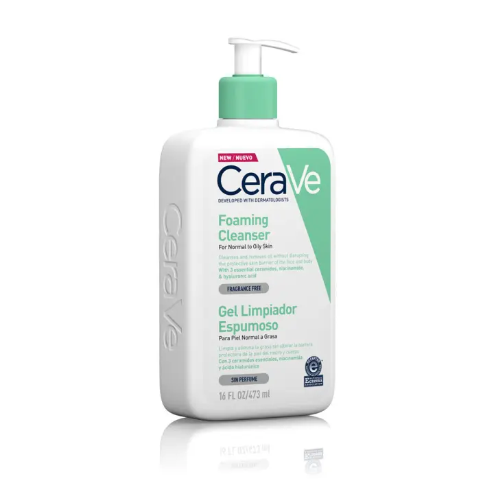 Cerave Gel Limpiador Espumoso Piel Normal - Mixta 473 ml - 1