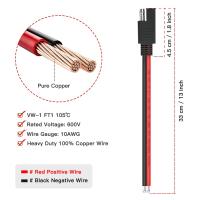 Cable De Extensión De Poder Para Coche Anchtek 10AWG14AWG Conector SAE Conectador Rápido Desconectable Cable De Panel Solar Accesorios Electrónicos Para Motocicleta - details 3