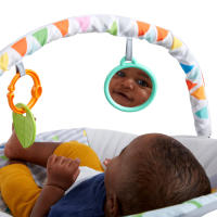 Bright Starts Hamaca Safari Fun con Vibración y Arco de Juguetes - Asiento Hinchable para Bebé de 0 a 6 Meses - details 2