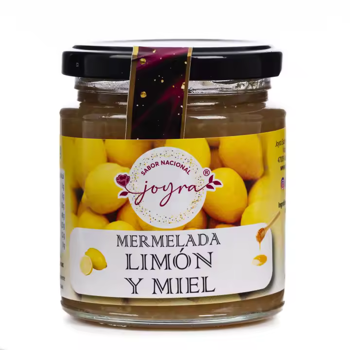 ARTE SABOR Mermelada artesanal de limón y miel, 255gr. 7x7x8 Cm. - 1