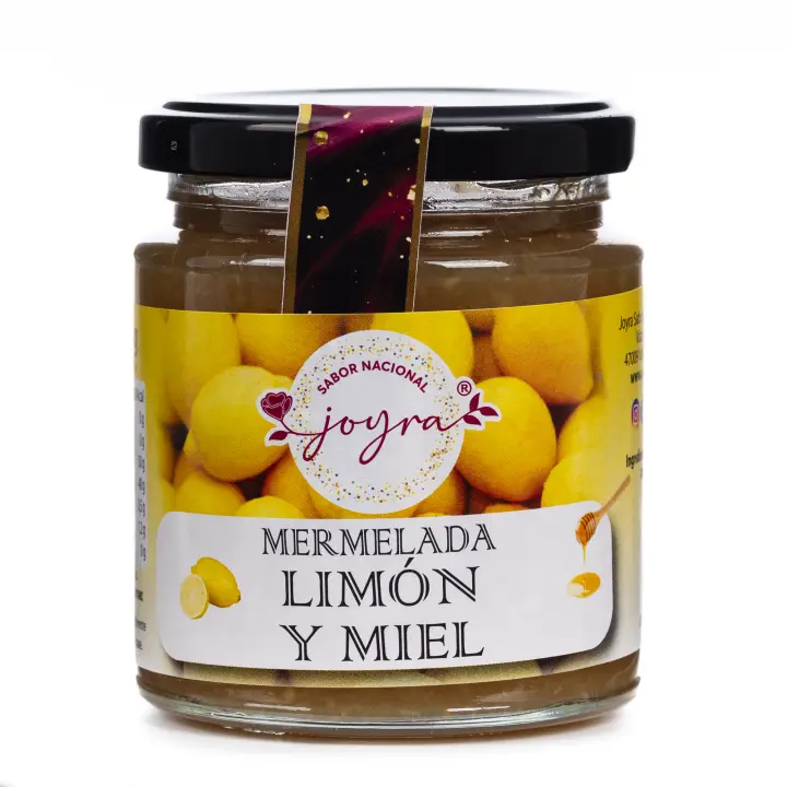 ARTE SABOR Mermelada artesanal de limón y miel, 255gr. 7x7x8 Cm. - 1