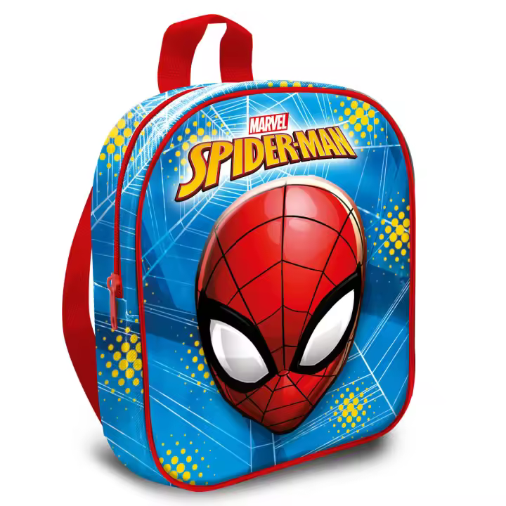 Mochila 3D Spiderman Marvel. Mochila ergonómica con amplio espacio. Diseño resistente y versátil para llevar tus pertenencias con estilo. - 1