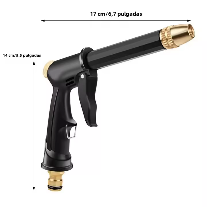 Pistola De Rociador De Agua De Alta Presión Para Jardín Limpieza De Coches Herramienta De Lavado Con Mangue De Riego - 1