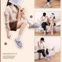 Pantuflas De Algodón Para Padres E Hijos Invierno Calor Interior Dibujos Animados Oso Suave Y Delicado Pantuflas De Poliéster Para Adultos - details 4