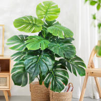 Artificial Monstera De 60-110cm Planta Falsa De Plástico Para Decoración De Casa Y Oficina En Maceta Ornamental Apta Para Festivales - details 2