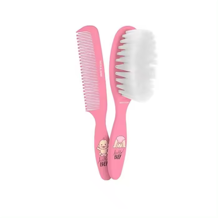 Beter Set De Peine Y Cepillo Para Bebé Rosa - 1