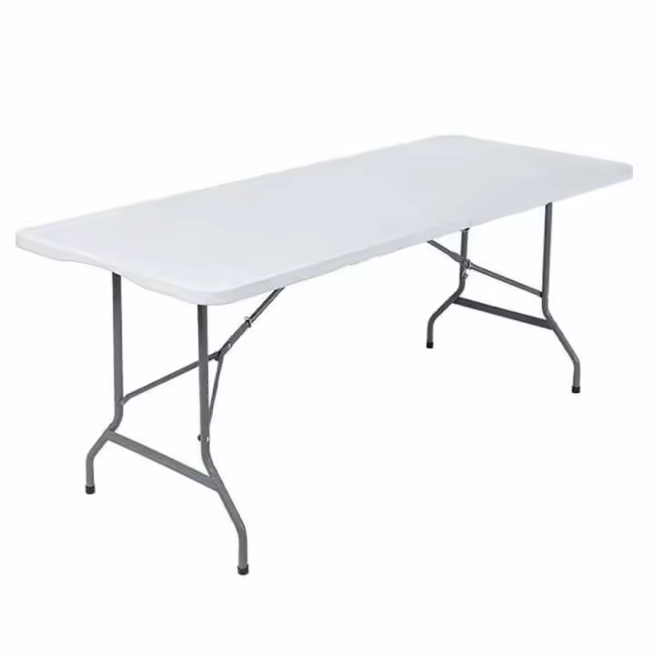 Mesa Plegable Portatil Rectangular Plástico Exterior e Interior Mueble de Camping  Mesa de campamento - 1