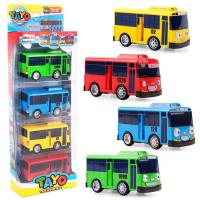 Juego De Juguetes Tayo El Pequeño Autobús 2004 1004 Playset 4pc/set Con Pista De Lanzamiento Coche De Dibujito Animado Tayo Con Puertas Abreables Tamaño Grande - details 0