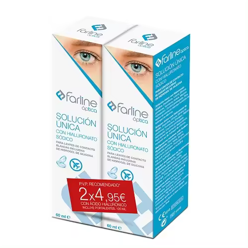 Farline Solucion Unica Para Lentes De Contacto 2 x 60ml - 1