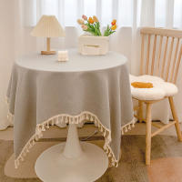 Mantel De Lino Y Algodón Con Borlas Rusticas INS Para Boda Y Recepción Decoración De Mesa Bohemia Para Comedor Y Té - details 17