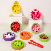 Juego De Montessori Educativo Para Niños Madera Colores Clasificación Alineación Frutas Conociendo Cuentas Entrenamiento Acción Fina Puzzle - details 5
