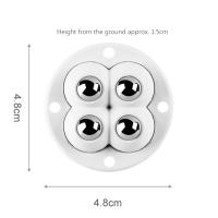 Ruedas Universales Para Muebles Adhesivas Self Adhesive Mute Ball 360 Grados Soporte De Carga Caster De Rueda Swivel Pack De 4-20 Piezas - details 41