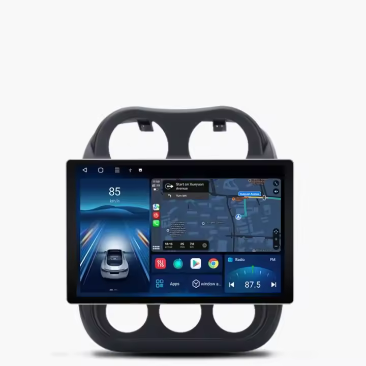 Junsun-reproductor Multimedia X7 MAX para coche Radio con Android CarPlay inalámbrico voz IA 2K 13.1 pulgadas para JEEP Compass Patriot 2010 2011 2012 2013 2014 2015 2016 - 1