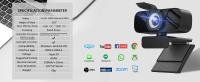 Cámara web de video Full HD 1080P 2026 NUEVO, cancelación de ruido, cubierta de privacidad, lente gran angular, corrección de luz automática, cámara web USB Plug & Play para laptop, computadora de - details 5