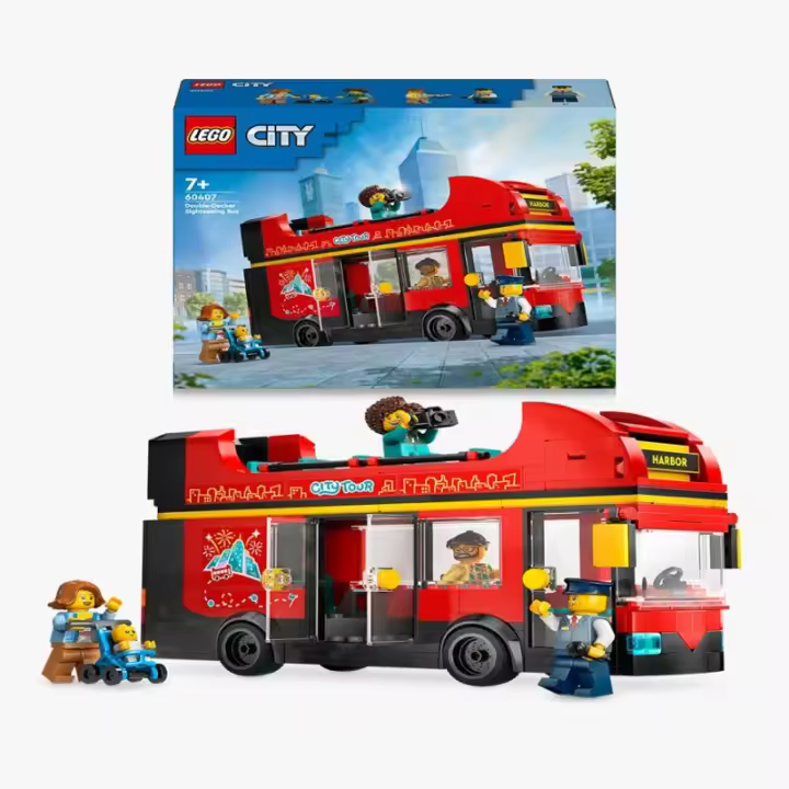 LEGO City Great Vehicles 60407 Autobús Turístico Rojo de Dos Plantas edad a partir de 7+ años 24L60407 - 1