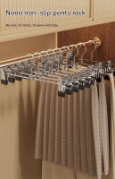 5pcs Perchas De Ropa Metálicas Antiviento Para El Hogar Con Clip Ajustable Y Soporte Para Pantalones Y Chaquetas No Eslipantes Racks De Secado Para Armarios - details 1
