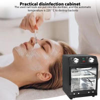 Esterilizador de herramientas para uñas, máquina de limpieza, temporizador de gran capacidad, caja seca multifuncional de alta temperatura de 8L, acero inoxidable para el hogar - details 5