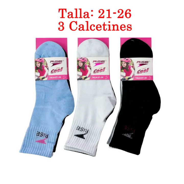 Set De 3 o 12 Calcetines De Deporte Calcetines De Algodón De Alta Calidad, Calcetines Largos, Calcetines De Longitud Media, Calcetines Cortos, Talla Universal: 21-26, 27-32, 33-38, Para Niños y Niñas Multicolor (Color Al Azar, No Se Puede Elegir) - 1