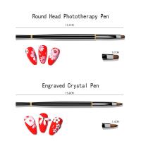 3Pcs Pluma De Manicura Con Cubierta Y Terapia De Luz Herramientas De Enhance Para Arte De Uñas Y Carving Con Línea De Flor - details 6