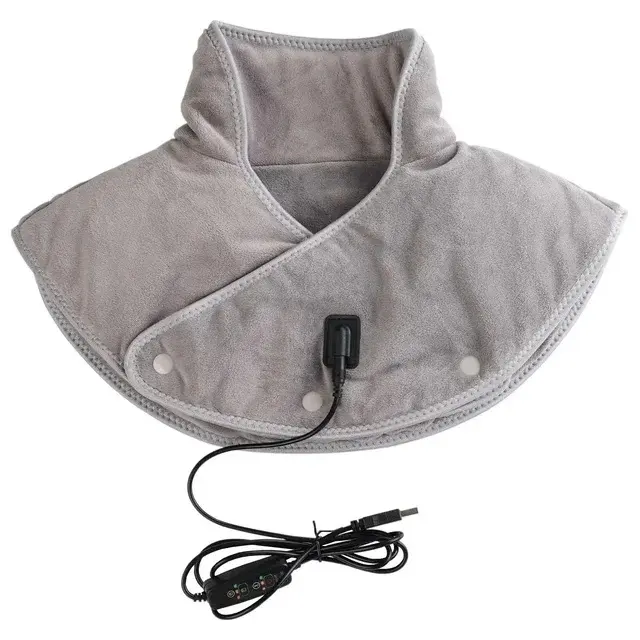 Almohadilla Calentadora De Hombros Y Cuello Eléctrica Con Tres Velocidades Masajeador Termal Cervical USB Relajante Para Espalda - 1