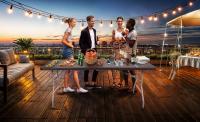 AREBOS Mesa plegable Mesa de jardín Mesa de comedor Mesa plegable camping 182cm - details 0