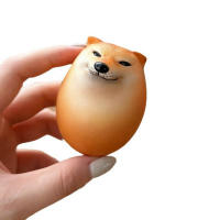 Decoración Creativa De Escritorio En Forma De Huevo De Shiba Inu PVC Juguete Único Para Oficinas Y Hogares Regalos Divertidos - details 7